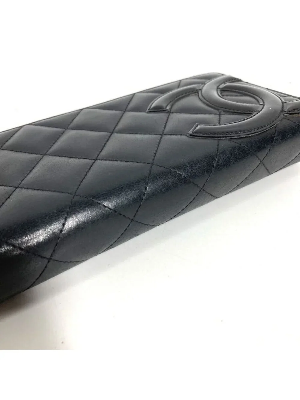 Chanel Wallet CC Logo Leather Black